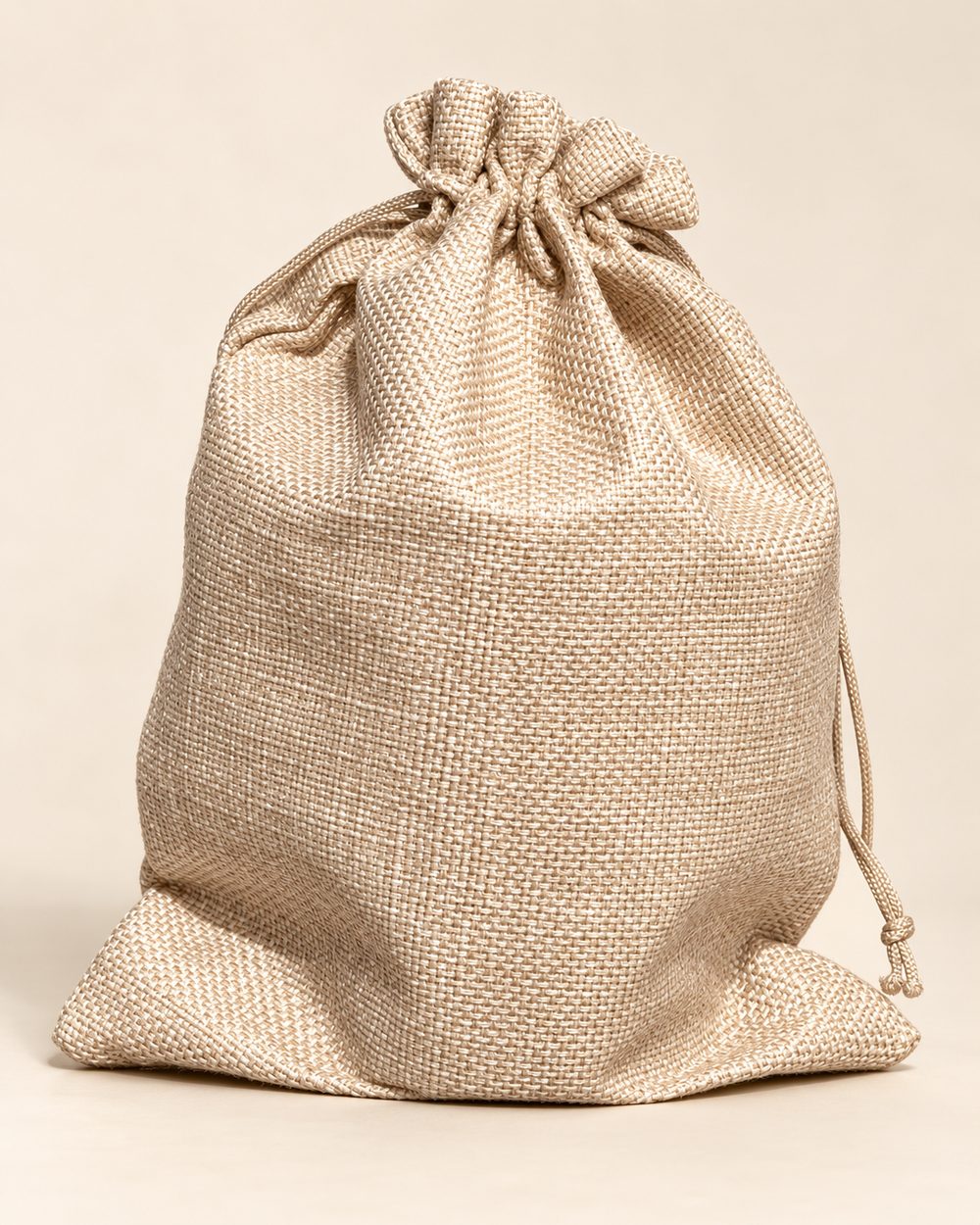 Linen drawstring gift pouch